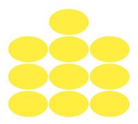 Holibanna 10 Pièces Film de Correction Couleur pour Spot, Feuille Pet Jaune | Transparence Élevée, Léger et Facile à Transporter, pour Lampe Effet Coucher de Soleil, Rangement Simple