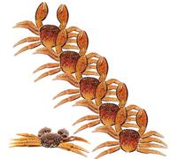 Holibanna 10 Pièces Leurre de Pêche Souple en PVC de Crabe Léger Apparence Réaliste Pêche en Plein Air, Facile à Transporter Attraper des Poissons