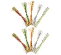 Holibanna 10 Pièces Matériaux Faciles à Utiliser de Fixation en Silicone pour Jupe de Mouche à Pêche en Eau Douce Adaptés la Pêche en Eau Douce la Fabrication de Leurres DIY