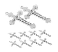 Holibanna 10 pièces Miniature Crucifix Charms For Jewelry Making Religious Pendants For DIY Necklace Bracelet Earring Cross