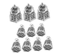 Holibanna 10 Pièces Pendentifs Cloche Métal Vintage pour Bijoux DIY Breloques Alliage avec Mots Inspirants Accessoires pour Bracelets et Colliers