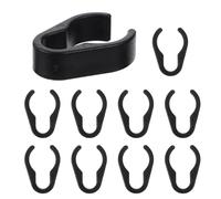 Holibanna 10 Pièces Serrage-câble Flexible en Plastique pour Microphone Clips de Fixation pour Poteau Compatibles Diamètre Intérieur 20mm, Adaptés aux Magasins D'instruments et Scènes