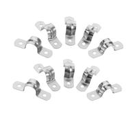 Holibanna 10 pièces U Bracket Pipe Anchor Acier Inoxydable Colliers de Serrage Saddle pour Fixation Tuyaux et Câbles Résistant et Facile à Installer