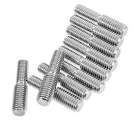 Holibanna 10 pièces Vis Double Filetage à Acier Inoxydable Adaptateur Réducteur de Filetage pour Meubles Connexion Sécurisée Installation Facile Lot