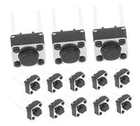 Holibanna 100 Pièces Bouton Poussoir Tactile Momentané Interrupteur pour Prototypage Électronique avec Conception à Deux Facile à Installer et Compatible avec Divers Dispositifs