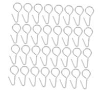 Holibanna 100 Pièces Brancher Auto Siège de Voiture Couverture Fixation Lourd Housse de siège Petit Crochet en s Portefeuille Enfant lumières de Noël Acier