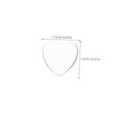 Holibanna 100 Pièces Cabochons Verre Transparent Forme Cœur pour Bijoux DIY Pendentifs et Accessoires de Création
