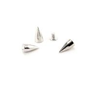 Holibanna 100 pièces Rivets Pointe Cone Alliage Aluminium avec Vis pour Décoration DIY Sac Chaussures Vêtements Style Punk