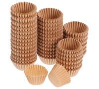 Holibanna 1000 pièces Lot de Mini Caissettes Papier Naturel pour Muffins et Cupcakes Caissettes Jetables Marron Robustes Moules Pâtisserie Mini pour Cuisson et Présentation de Chocolats
