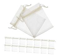 Holibanna 100Pièces Organza Favor Bags Drawstring Pouches For Candy Treats Party Favors