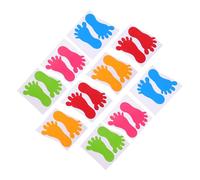 Holibanna 10paires Autocollants De Forme pour Décoration De Salle De Classe Stickers Muraux Colorés pour Chambre Garçon Fille Et Jardin Garçon Fille Rouge Jaune Bleu Rose