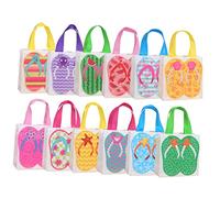 Holibanna 12 Pièces à main tropical à thème faire la fête pochette rangement pochette de rangement kit voyage sacs fourre-tout réutilisables bonbonnière tissu non tissé