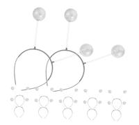 Holibanna 12 Pièces Bandeau Extraterrestre Argenté Accessoires Martiens Légers et Confortables à Paillettes pour Cosplay Fête Halloween et Adultes