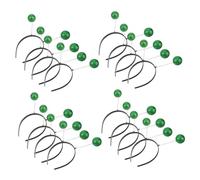 Holibanna 12 Pièces Bandeau Extraterrestre Vert Pailleté Accessoires Cheveux Cosplay et Confortable pour Fête à Thème Espace et Halloween