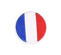 Holibanna 12 pièces Écussons Thermocollants Rond Drapeau Broderie Patchs pour Vêtements Décoration Réparation Accessoires Créatifs
