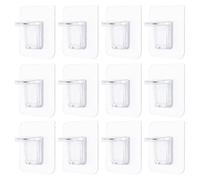Holibanna 12 pièces Supports Étagère Fixation sans Perçage pour Meubles Poignées Adhésives pour Armoires et Bibliothèques Support de Séparation Robuste pour Divers Meubles et Surfaces