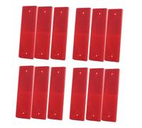 Holibanna 12 pièces Truck Side Reflectors High-intensity Adhesive Warning Reflective Signs For Trailers And Large Vehicles Weather-resistant Plastic Night Safety