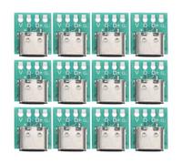 Holibanna 12 pièces USB C Femelle Connecteur PCB Adaptateur pour Câble de Données Accessoire DIY pour Fiable et Rapide