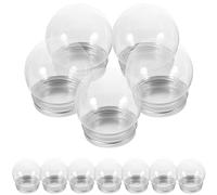 Holibanna 12pièces Bonbonnière Ampoule Bouteilles Avec Bouchon Globe Eau Soi-même Boîtes à Bonbons Pour Mariage Boîtes à Dragées Utilisables Comme Boules à Neige Ou Emballage