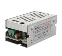 Holibanna 12V S Switching Power Supply Adapter for Monitors Compact Aluminum Design with Short Circuit Protection and Emi Filter Input Output