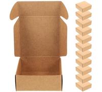 Holibanna 15 Boîtes en Papier Kraft pour Savonnette Artisanal Coffrets Présents 75X75X30 MM Boîtes d'Emballage Écologiques pour Bonbons et Créations Anniversaire et Fêtes