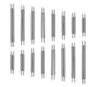 Holibanna 16 Paires de goupilles de Montre, Barrettes à Ressort à dégagement Rapide, goupilles de Bracelet en Acier Inoxydable, Outil de démontage de maillons pour la réparation de