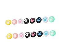 Holibanna 16pièces Capuchons De Pouce Silicone Motif Patte Pour Joystick Compatible Avec Switch Antidérapants Et Faciles à Nettoyer