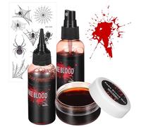 Holibanna 1ensemble Faux Sang Halloween Gel Pour Maquillage Kit De Sang Artificiel Réaliste Pour Cosplay Et Événements Thématiques Sûr Pour Peau Et Effet Visuel Impressionnant