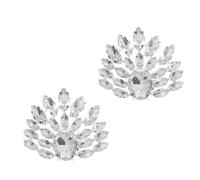 Holibanna 1paire Bretelles à Strass Détachables Pour Chaussures De Mariée Clips Élégants Pour Talons Hauts Accessoires Brillants Et Charms Pour Chaussures Fines