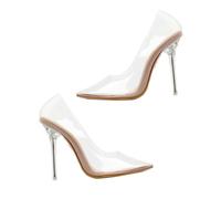 Holibanna 1paire Escarpins Transparent à Talons Aiguille pour Femmes Chaussures Élégantes De Soirée Et Mariage Design Chic Et Confortable