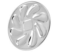 Holibanna 1pièce Assiette à Huîtres Acier Inoxydable Plate Multifonction pour Fruits de Mer Snacks et Service Résistante et Facile à Nettoyer Adaptée Micro-ondes et Lave-vaisselle