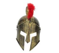 Holibanna 1pièce Casque De Romain Doré Avec Plumes Pour Cosplay Déguisement De Festival Et Fêtes à Thème Pour Halloween Et Costumées