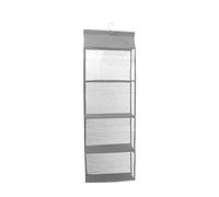 Holibanna 1pièce De Rangement Suspendu Organisateur à Quatre Couches pour Vêtements Accessoires Et Couettes Pratique Et Économique Espace Transparent Et Léger Parfait pour Placards Et