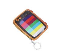 Holibanna 1pièce Mini Porte-Monnaie PU Cartoon avec Fermeture Éclair Et Anneau De Clé à Monnaie Adorable pour Garçon Fille Filles Et Femmes Motif Télé