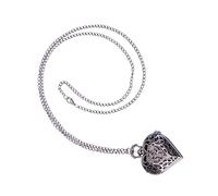 Holibanna 1pièce Montre à Gousset Vintage Inoxydable Style Rétro Forme De Cœur Décoratif Quartz Précis Accessoire Créatif Noir