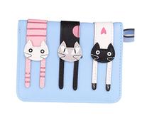 Holibanna 1pièce Porte- Court PU avec Motif De Chat Portefeuille à Petite Pochette Pratique pour