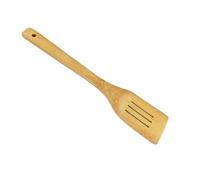 Holibanna 1pièce Spatule Bambou Longue pour Ustensiles de Cuisine Résistance Haute Température Surface Lisse sans Rayures et Adaptée aux Poêles Antiadhésives