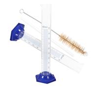 Holibanna 2 Ensembles Cylindre Gradué Verre Avec Base Ronde Équipement De Chimie De Laboratoire Pour Transférer Des Et Mesurer Avec Précision 4 Pièces * 2