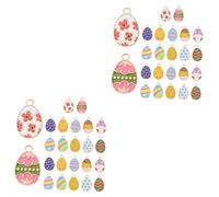 Holibanna 2 Ensembles Pendentif Oeuf De Pâques Délirer Clé Charme Coloré Lapins Poulet Assorti En Haut Ennemi Breloques Pendentif Lapin Poussin Enfant D'huile Pièces * 2
