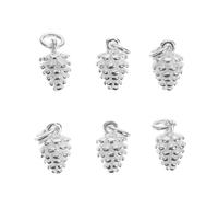 Holibanna 2 Ensembles Pendentifs Forme De Cône De Pin Accessoires De Bijoux Diy Pour Bracelets Et Colliers Blanc 6 Pièces * 2