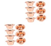 Holibanna 2 Ensembles Tasse Bouddhiste Laiton Ensemble Pour Cérémonies Sacrées Et Bol Pour Eau Sainte Et Décoration De Temple 7 Pièces * 2