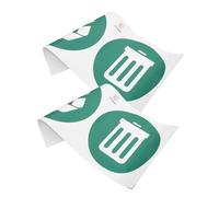 Holibanna 2 feuilles Autocollants de Sélectif pour Poubelle Étiquettes Recyclables et Non Recyclables Autocollantes pour Gestion des Déchets pour Poubelles Extérieures et Intérieures