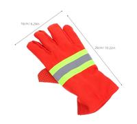 Holibanna 2 Paires Gants de Pompier Résistants Chaleur et Au Feu Lot de Protection Haute Température pour Hommes et Femmes Équipement de Sécurité Renforcé pour Interventions et