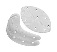 Holibanna 2 paires Semelles de Réparation Talon Métallique Résistantes à l’Abrasion de Talonnettes pour Chaussures de Travail Patchs Talon Remplaçables pour Protection Extérieure et Marche