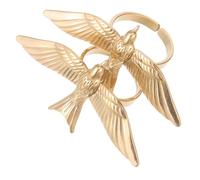 Holibanna 2 Pièces Bague Oiseau de Vintage Acier Inoxydable Anneau Ouvert Ajustable avec Délicates Bague Rétro pour Femmes et Adolescentes Confortable pour Toutes Occasions