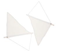 Holibanna 2 pièces Bannière Fanion Coton Naturel pour Affichage Mural Dépingles et Badges Support Polyvalent pour Lot de Décoration DIY et Rangement Pratique Couleur Couleur Aléatoire