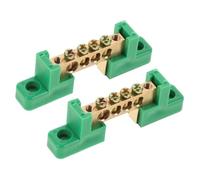 Holibanna 2 pièces Barre de Mise Terre Cuivre pour Boîte de Distribution Électrique Barrette de Raccordement et Conductrice Installation Rapide et Fiable