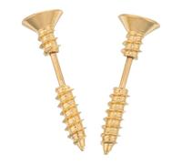 Holibanna 2 Pièces Boucles Oreilles Spirales Acier Inoxydable Style Punk Unisexe Clous Torsadés pour Cartilage Finition Polie et Maintien Sécurisé