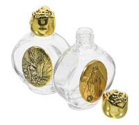 Holibanna 2 Pièces Bouteille d'eau bénite Portable Brume d'eau Paille Bouteille reutilisable Bouteille Voyage Bouteille d'eau décorative décorations de bénédiction pour Mariage