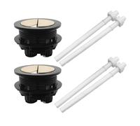 Holibanna 2 pièces Bouton Double Chasse Eau pour Réservoir de Toilette Poussoir Remplaçable Installation Facile Coupe Ajustable Compatible Mécanisme Chasse Standard
